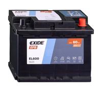 Batterie de voiture EXIDE 60Ah/640A CITROËN C3 1.4 HDi EFB