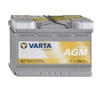 Batterie De Voiture Varta Silver Dynamic A7 (Ex E39) 12 V 70 Ah 760 A Agm Audi