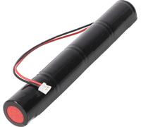Batterie d'éclairage de secours NiCd 4,8V 1800mAh L1x4 Sub-C avec câble 200mm d'un côté remplace Elubat 275606