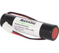 Batterie d'éclairage de secours NiMH 2,4V 1800mAh L1x2 Sub-C avec câble 200mm et prise CGM2 remplace Elubat 275602