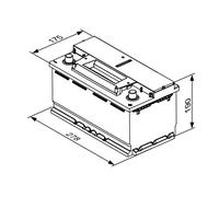 Batterie Démarrage pour Alfa Romeo Audi BMW Chevrolet Chrysler Citroën Cupra Dac
