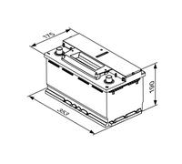 Batterie Démarrage pour Alfa Romeo Avia Daimler Maserati Mercedes-Benz Renault V