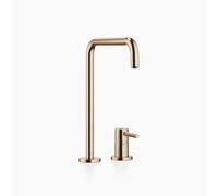 Batterie deux trous Dornbracht META SQUARE avec rosaces individuelles, charge...