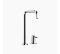 Batterie deux trous Dornbracht META SQUARE avec rosaces individuelles, déchar...