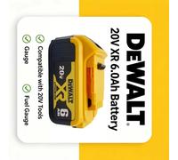 Batterie Dewalt 18V 6Ah compatible avec les outils électriques Dewalt DCB182 DCB200 DCB606 DCD805 - Nouvel outillage d'origine 6AH X2 charger X1