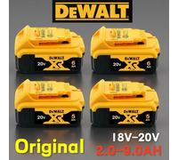 Batterie DeWALT 18V d'origine, 20V 2ah 5AH 6Ah 9Ah MAX pour DCF850 DCB182 DCB202/205/209 DCG405 DCB606 DCD805, outils électriques DeWALT DW-5AHx3pcs