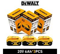 Batterie Dewalt 20V 100% authentique, batterie lithium-ion rechargeable 2AH 6AH, batterie de remplacement pour outil électrique Dewalt DCB200 DCB206 2AH X1