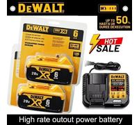 Batterie Dewalt 20V 6AH 100% authentique, batterie lithium-ion rechargeable, remplacement pour outils électriques Dewalt DCB200DCBL722/DCL050/DCF850 6AH X4