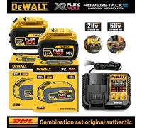 Batterie Dewalt 20V d'origine, batterie lithium-ion rechargeable Dewalt 5AH/6AH, batterie de remplacement pour outil électrique Dewalt DCB206 2PCS 5Ah