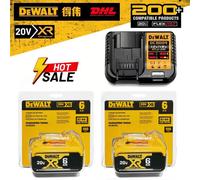 Batterie DEWALT originale, 20V XR MAX 6Ah, batterie lithium-ion rechargeable, DEWALT, DCB115, DCB118, charge rapide, DEWALTbattery 5AH X1 charger X1