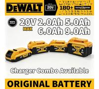 Batterie DeWALT XR 100% originale 18V/20V/60V 2Ah 5Ah 6Ah 9Ah DCB200 DCB202 DCB205 DCB206 DCB209 DCB609 pour outil électrique avec chargeur DW 20V6Ah x2