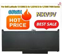 Batterie d'ordinateur portable Dell Latitude, capacité 60Wh, compatible avec les séries 5300/5310/7400, type lithium-ion
