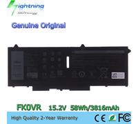 Batterie d'ordinateur portable d'origine FK0VR 15.2V 58Wh pour Dell Latitude 7530 7430 7330 5530 Latitude5530 2-en-1/7 41CP5/58/73