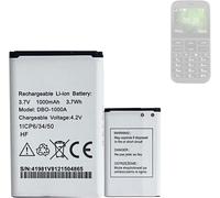 Batterie d'origine DBO-1000A pour Doro 2404, Doro 1370, Doro 5860, Doro 6040, Doro 6060, Doro 6820, Doro 6880