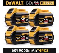 Batterie d'origine DeWALT 20V/60V 6Ah 9Ah MAX FlexVolt pour outil électrique DCB606 DCB205 DCB206 DCB209 DCB182 20V 5.0Ah X3PCS