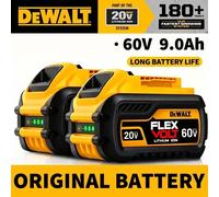 Batterie d'origine DeWALT 20V/60V 9000mAh MAX FlexVolt pour outil électrique DCB606 DCB205 DCB206 DCB209 DCB182 BATTERY 60V 9AH X1