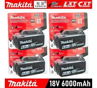 Batterie d'origine Makita BL1860 18V pour outils électriques Li-ion, remplacement LXT BL1850 BL1840 pour tournevis 18V avec BMS TPCELL 18V Makita 6Ahx2 ChargX1