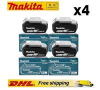Batterie d'origine Makita BL1860 6Ah pour outils électriques, remplacement Li-ion LXT BL1850 BL1840 pour tournevis 18V avec BMS, batterie 18V 4PCS Makita-6Ah