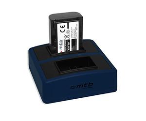 Batterie + Double Chargeur Compact (USB) Compatible avec NP-FH50, FP50 / Compatible avec Sony DSC-HX1, HX100(V), HX200(V) / Alpha 330.. / HDR-TG1.. + et d'autres - v. liste - Cable Micro USB Inclus