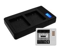 Batterie + Double Chargeur (USB, avec écran) Compatible avec Arlo Pro, Arlo Pro 2 caméra de sécurité [Li-ION - 2000 mAh - 7,2 V - Remplace la Batterie d'origine VMA4400]