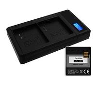 Batterie + Double Chargeur (USB, avec écran) Compatible avec Arlo Ultra, Arlo Pro 3 [Lithium-Polymère - 4800 mAh - 3.85 V - Remplace la Batterie d'origine VMA5400]