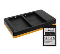 Batterie + Double Chargeur (USB) pour BLS-1 BLS1 / Olympus E-400, 420, 450, 600, 620 / Pen E-P1, P2, P3 / E-PL1 ... - v. liste! (Cable Micro-USB Inclus)