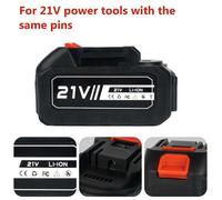 Batterie d'outil électrique 2PCS 21V 13000mAh 10 sections 18650 | 13000mAh Rechargeable Lithium Battery Power Tool Battery
