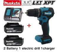 Batterie d'outil puissante 100% originale neuve 18V Makita 5Ah 6Ah + chargeur, pour perceuse à percussion rechargeable au lithium DDF487, usage domestique 2PCS 5.0Ah Charger