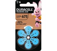 Batterie DURACELL EasyTab 675 per apparecchi acustici: senza mercurio, 6 pezzi