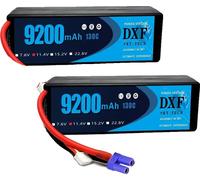 Batterie DXF Lipo, capacité 9200mAh, tension 11,4V, 2PCS3S9200130CXT90