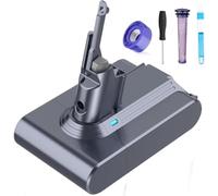Batterie Dyson V7 SV11, FLYLINKTECH 6000mAh Batterie pour Dyson V7 SV11 Motorhead Animal Mattress Fluffy Trigger Car+Boat Absolute Aspirateur avec 2 Filtres de Remplacement