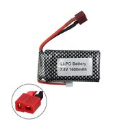 EFASO Batterie Li-ion 7,4 V 1600 mAh compatible avec XLH 9125 WLToys 12428 12429