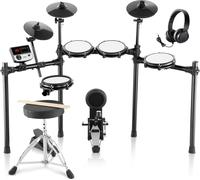 Batterie électronique VEVOR, 32 kits de batterie & 480 sons Batterie électronique, USB supportée par MIDI Batterie électronique maillée 20,32 cm silencieuse avec cymbales 25,4 cm