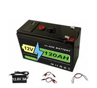 Batterie élevée de 12V 150Ah LiFePO4 4000+ cycles BMS à cycle profond | For les pièces marines de stockage domestique hors réseau solaire RV(120Ah plus charger.)