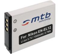 Batterie EN-EL12 pour Nikon Coolpix S9100, S9200, S9300, S9400, S9500