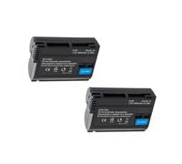 Batterie EN-EL15 / EN-EL15a 2 pièces, Compatible avec Nikon D7500 D7200 D7100 D7000 D850 D810 D810A D800 D800E 1900mah EL15 Batteries d'appareil photo