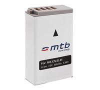 Batterie EN-EL24 Compatible avec Nikon 1 J5, Nikon 1J5 / DL18-50, DL24-85 [Li-ION - 7.2V - 800 mAh - aktueller Infochip]