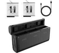 Batterie Enduro Et Chargeur Rapide Pour Gopro,Batterie Rechargeable Rapide À Basse Température Avec 2 Cartes Tf Pour Gopro Hero 12 11 10 9 (2 Piles Et Étui De Chargement)[Z819]