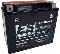 Batterie ENERGYSAFE ESTX20HL-BS (CP) avec pack acide 12V/18AH (10 heures) [175x85x155] CCA=310A (2 ans de garantie - voir texte de l'article)