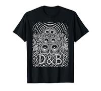 Batterie et Basse D&B Sound System Roots Rave Design T-Shirt
