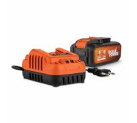 Batterie et chargeur - Dual Power - POWDP90640 - Batterie 2,5Ah/5,0Ah de 2x20V et chargeur - Outils de bricolage sans Fil