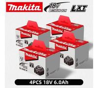 Batterie et chargeur pour tournevis Makita BL1860 BL1850B BL1850 BL1840 BL1830 18v, batteries de remplacement pour outils électriques. 4PCS 6.0Ah Battery