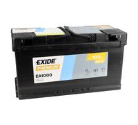 Batterie Exide EA1000 12v 100ah 900A 353x175x190mm varta G3 H3