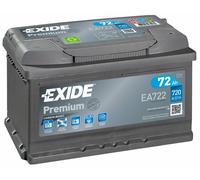 Batterie Exide EA722 12v 72ah 720A 278x175x175mm varta E43 E44 E11