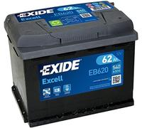 Batterie EXIDE EB620 L1 Excell 12V 62Ah 540A