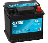 Batterie Exide Efb L1 12v 55ah 480a 207x175x190 +d El550