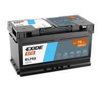 EXIDE EL752 110 EFB Stop / Start Batterie de voiture 12V 75AH 730CCA