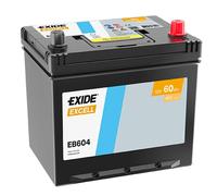 BATTERIE EXIDE EXCELL D23 12V 60AH 480A 230X173X222 +D EB604