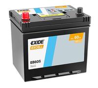 EXIDE Excell EB605 Batterie de Voiture 60Ah 480A