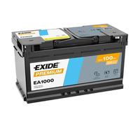Exide Batterie de voiture Premium EA1000 100 Ah 900 A